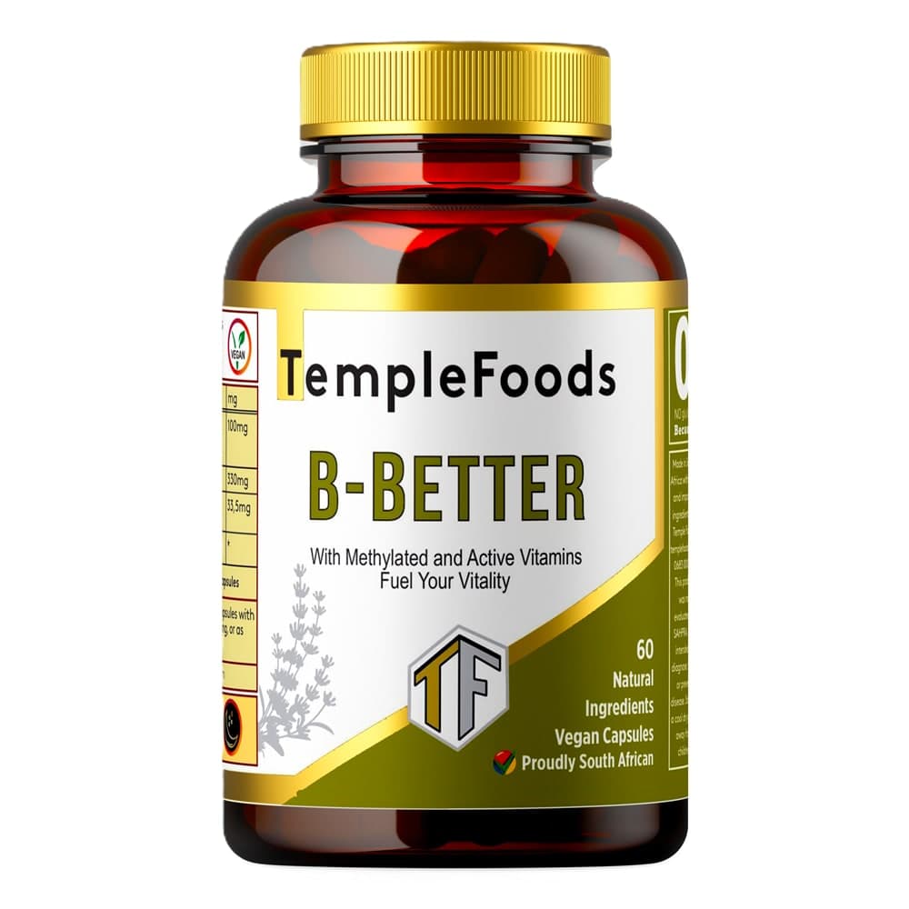 Temple Foods B-Better with Methylated & Active Vitamins - 60