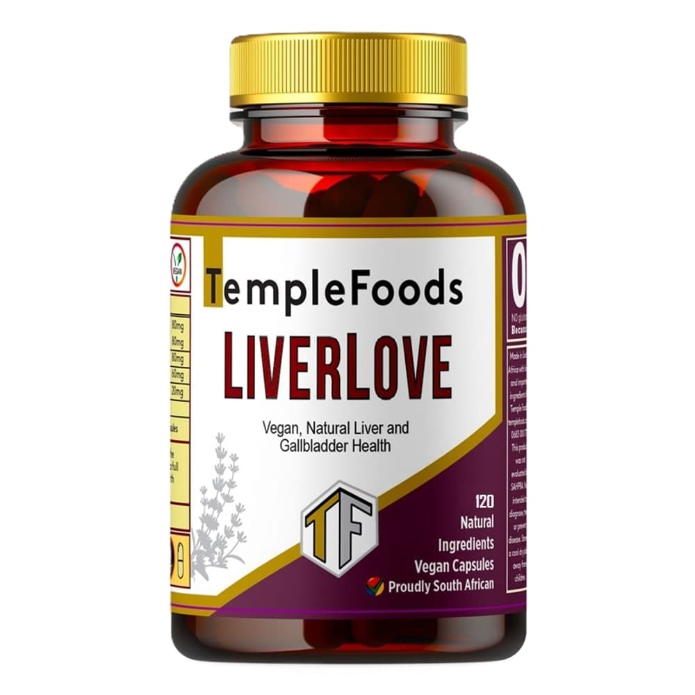 Temple Foods LiverLove. Essential, Natural Liver & Gallbladder Health - 120 Pack