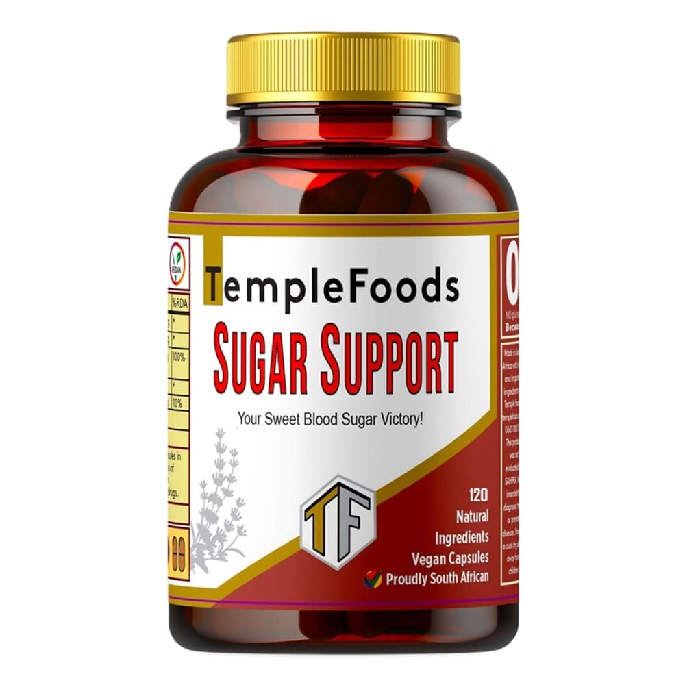 Temple Foods Sugar Support with Benfotiamine & Chromium - 120