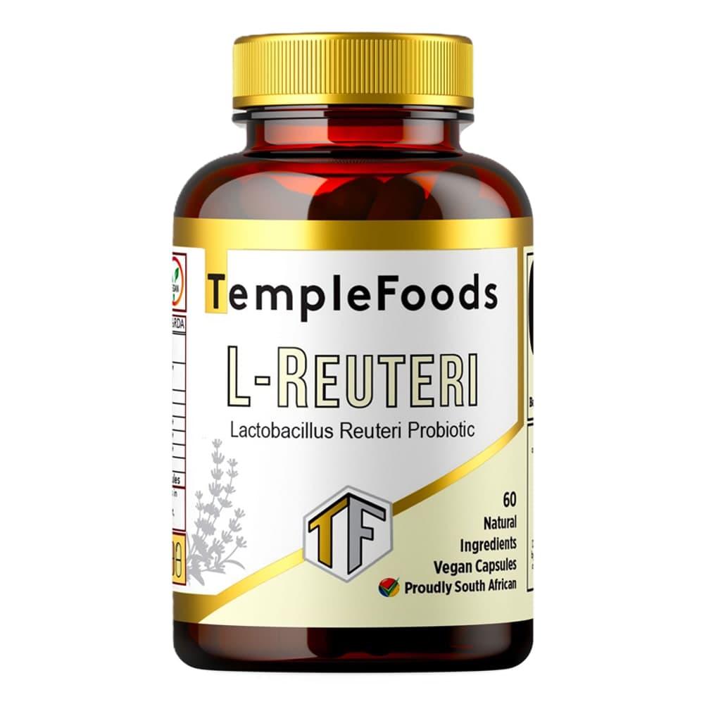 Temple Foods L-Reuteri Capsules. 60 Capsules