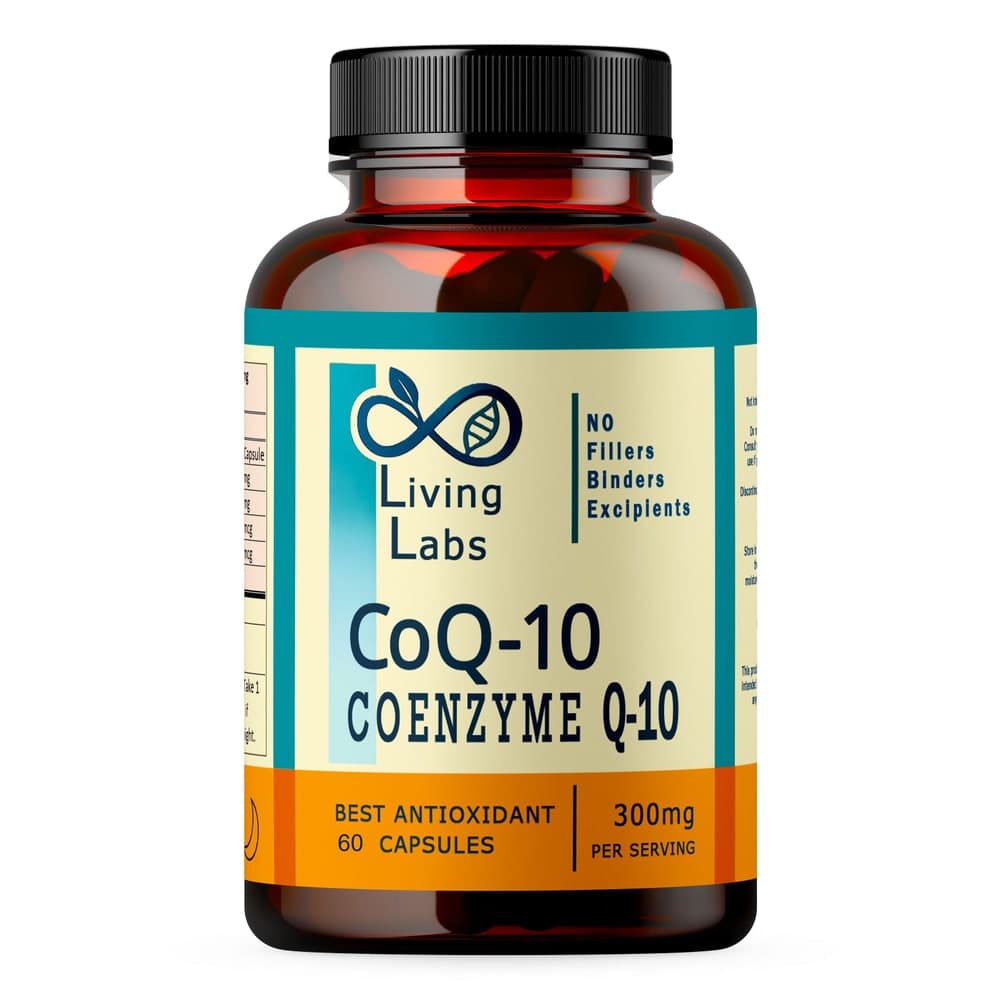 CoQ-10 - 300mg - Living Labs CoQ10 Capsules - 60