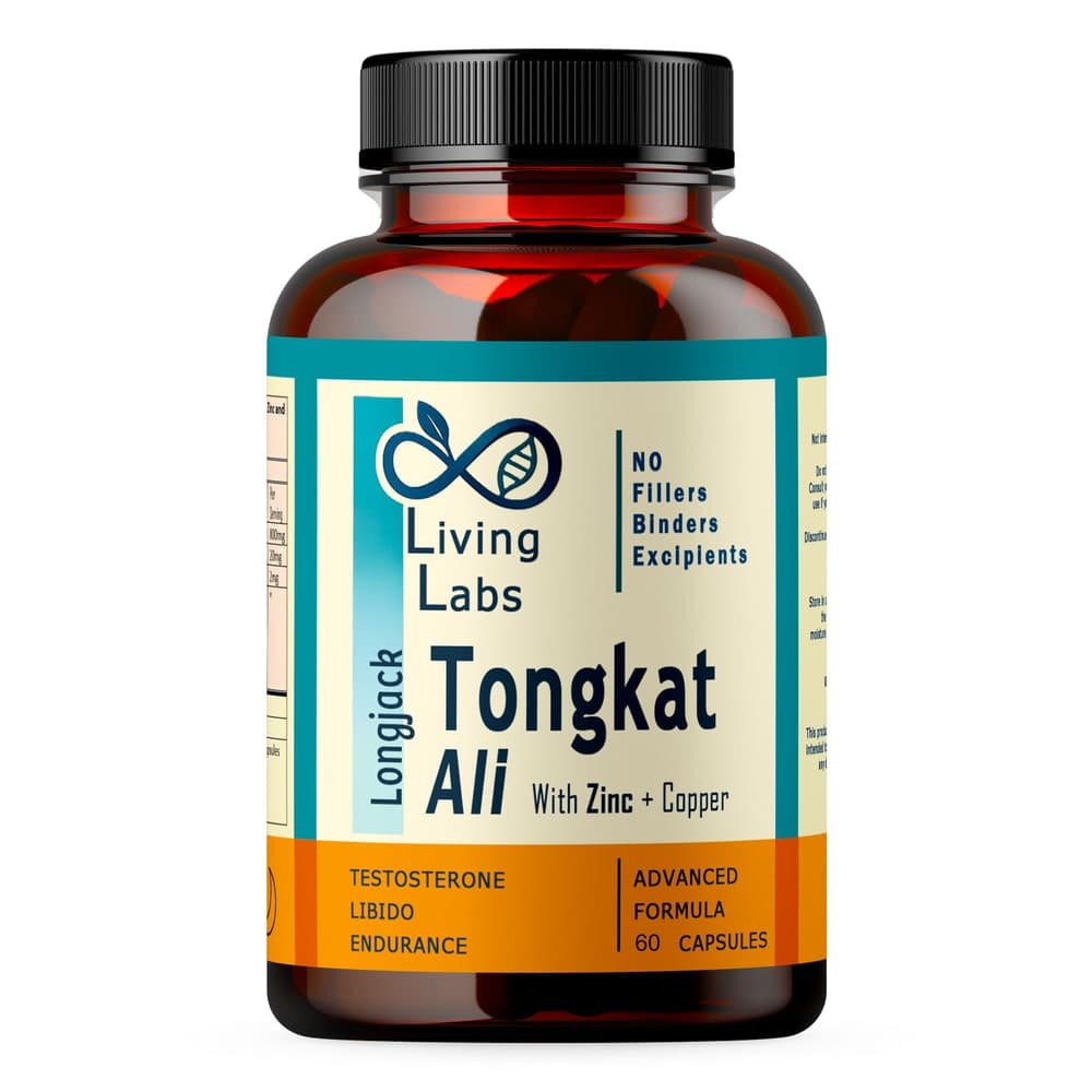 Tongkat Ali with Zinc & Copper. Longjack. Living Labs - 60