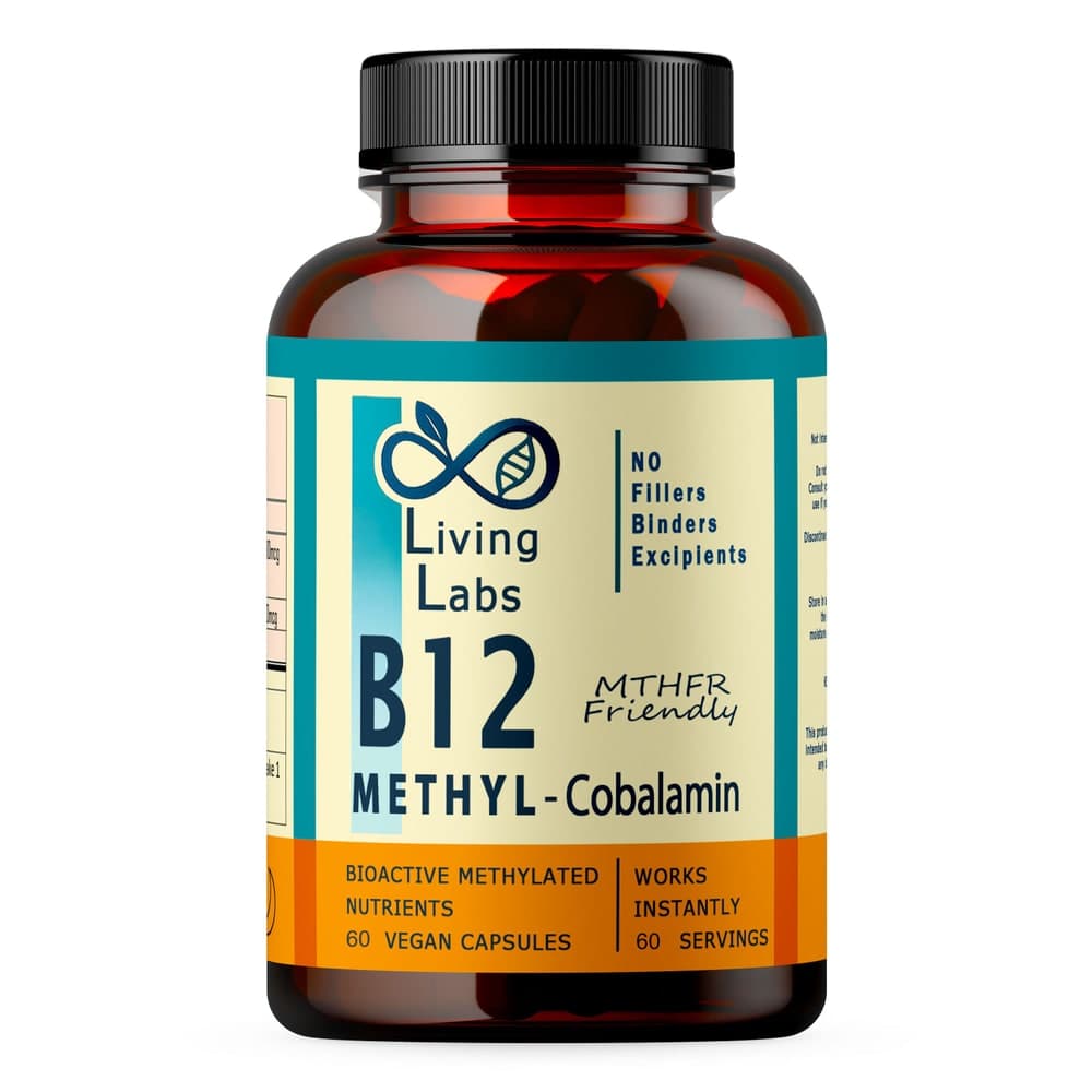 Vitamin B12 Methylcobalamin. Living Labs - 60 Pack