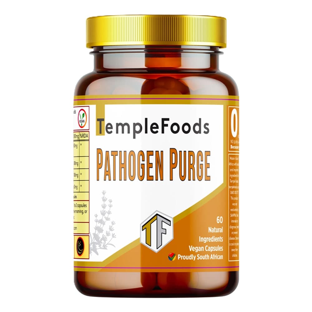 Temple Foods Pathogen Purge. Clean Your Body. Weight Loss. - 60 Pack