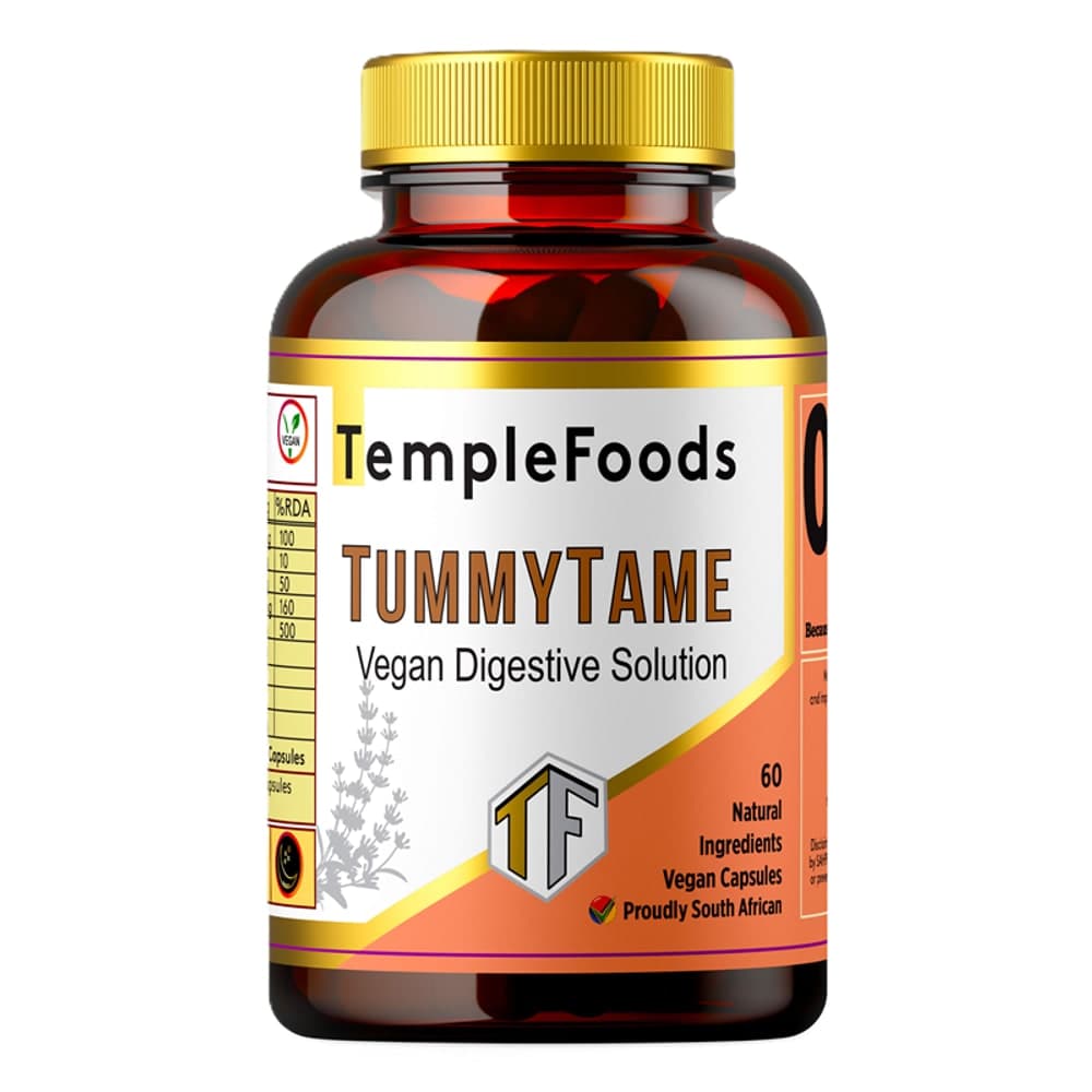 Temple Foods Tummy Tame. Vegan, Natural Digestive Aid - 60