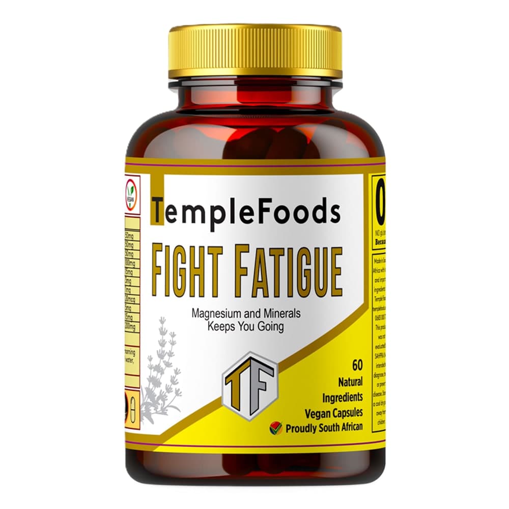 Temple Foods Fight Fatigue. Magnesium and Minerals Keeps You Young - 120
