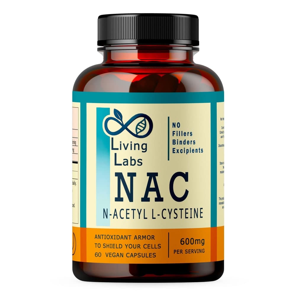 NAC (N-Acetyl L-Cysteine) 600mg . Living Labs - 120