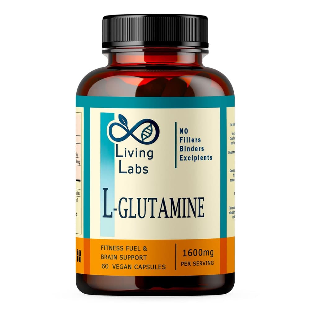 L-Glutamine 1600mg per serving. Living Labs - 120