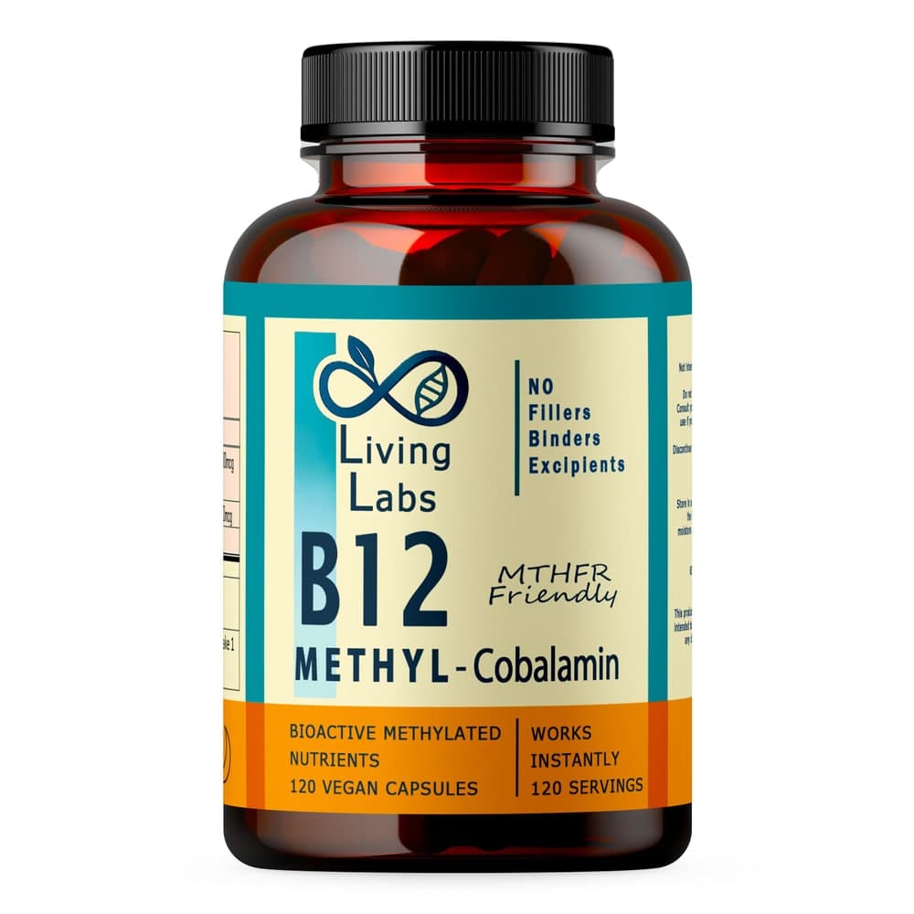 Vitamin B12 Methylcobalamin. Living Labs - 120 Pack