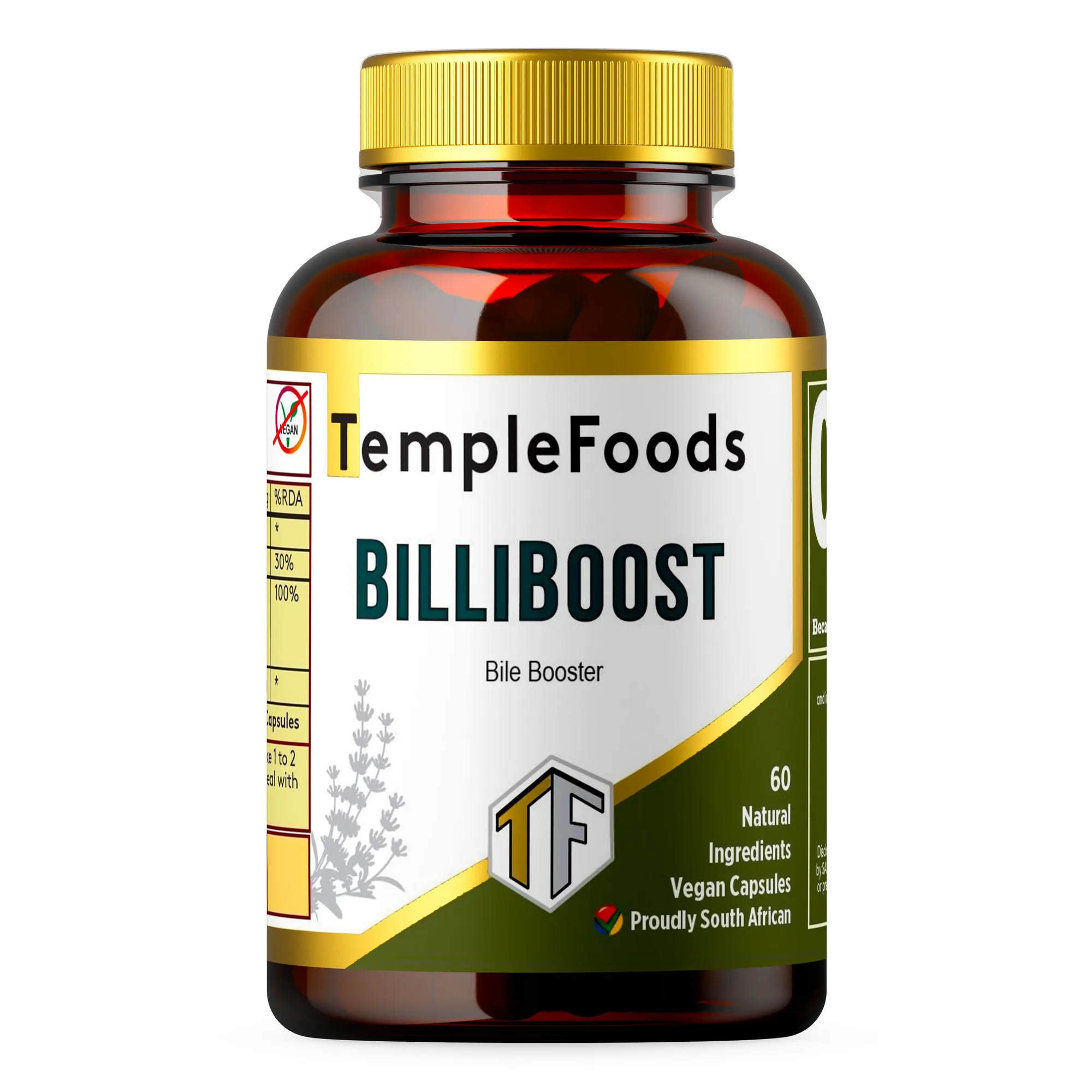 Temple Foods BilliBoost. Bile Booster. - 60 Pack — view 1