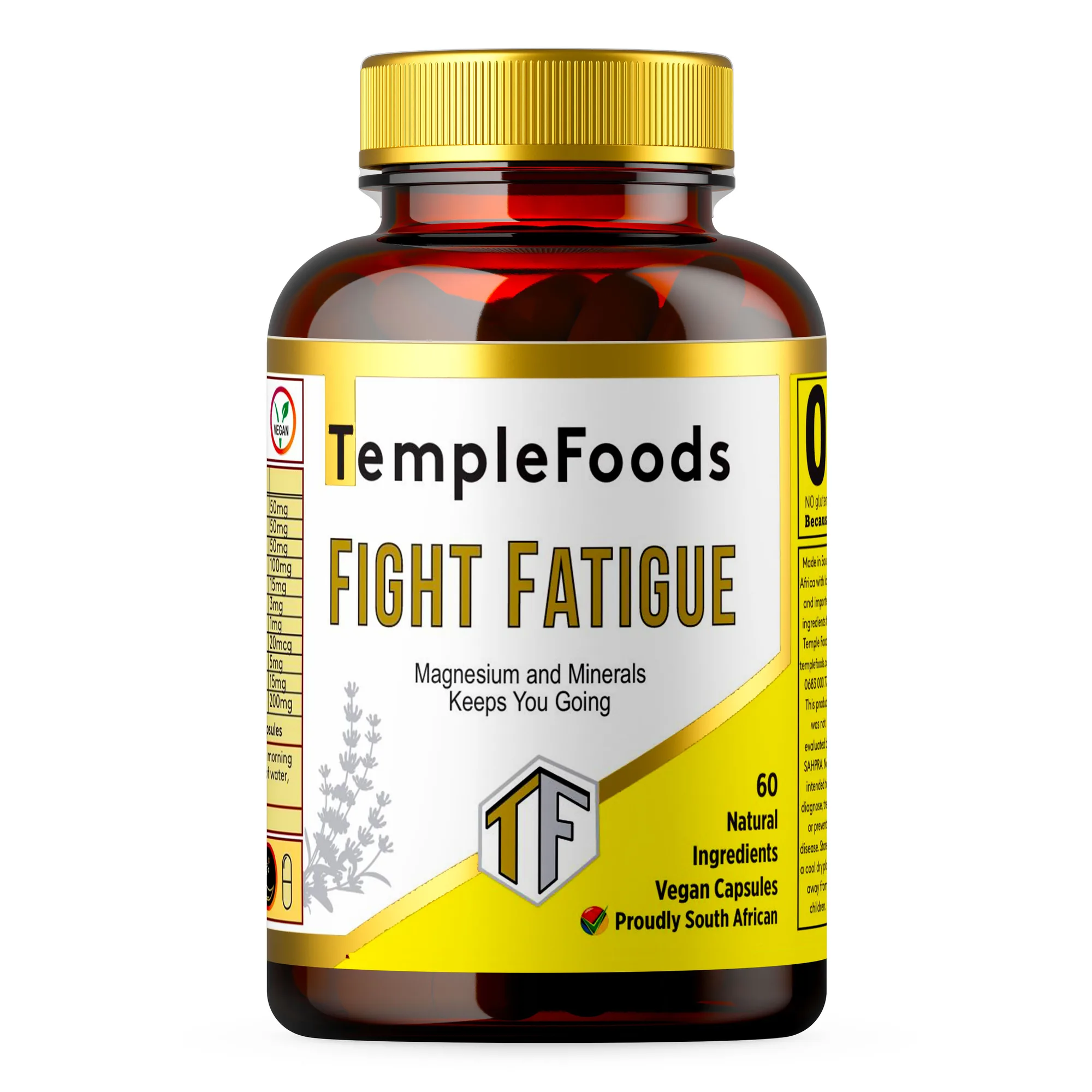 Temple Foods Fight Fatigue. Magnesium and Minerals Keeps You Young - 120 — view 1