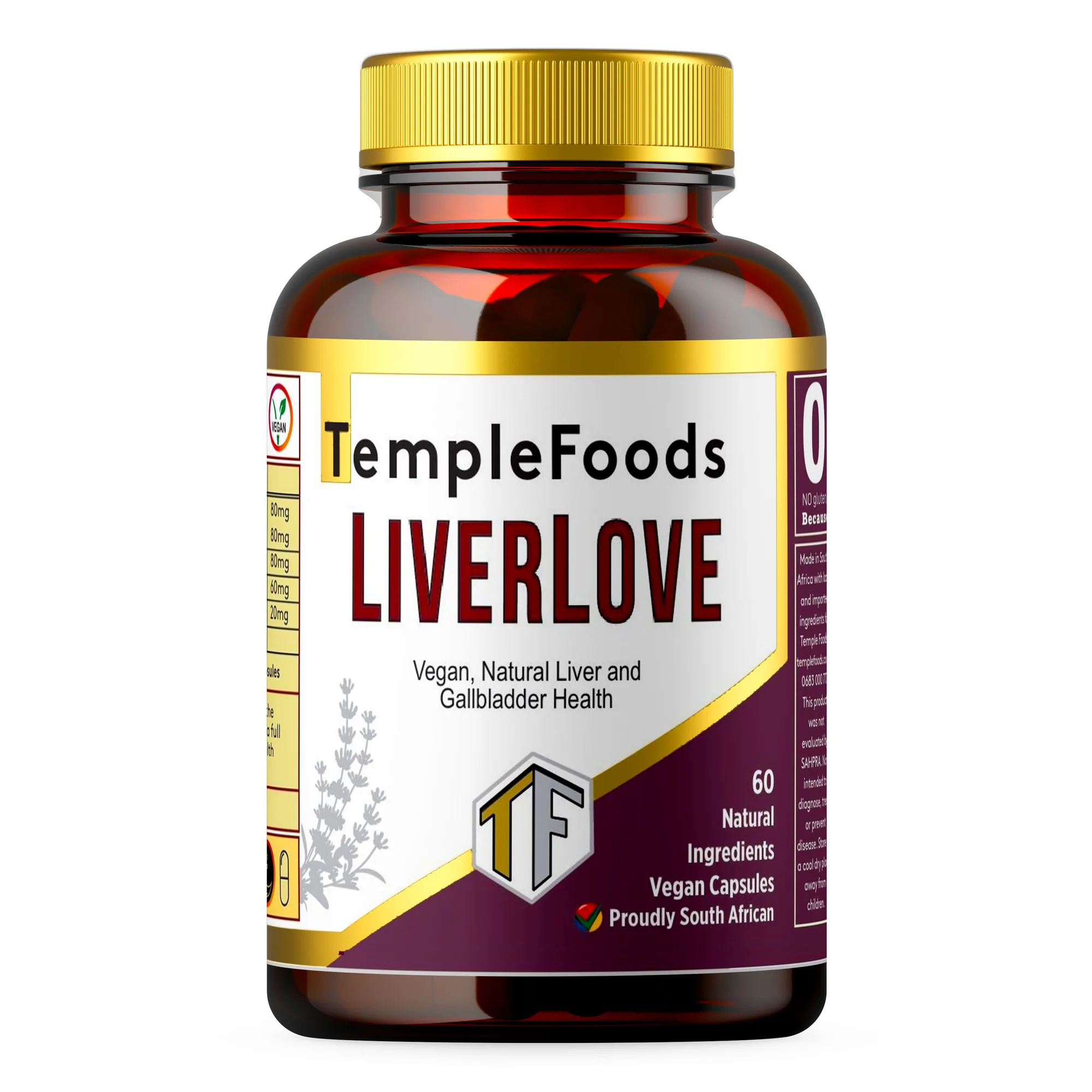 Temple Foods LiverLove. Essential, Natural Liver & Gallbladder Health - 60 Pack — view 1