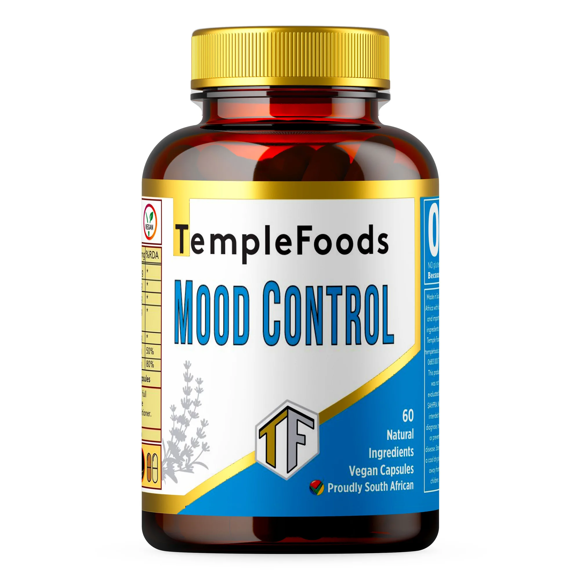 Temple Foods Mood Control. Nootropic for Anxiety, Stress & Depression - 120 Pack — view 1