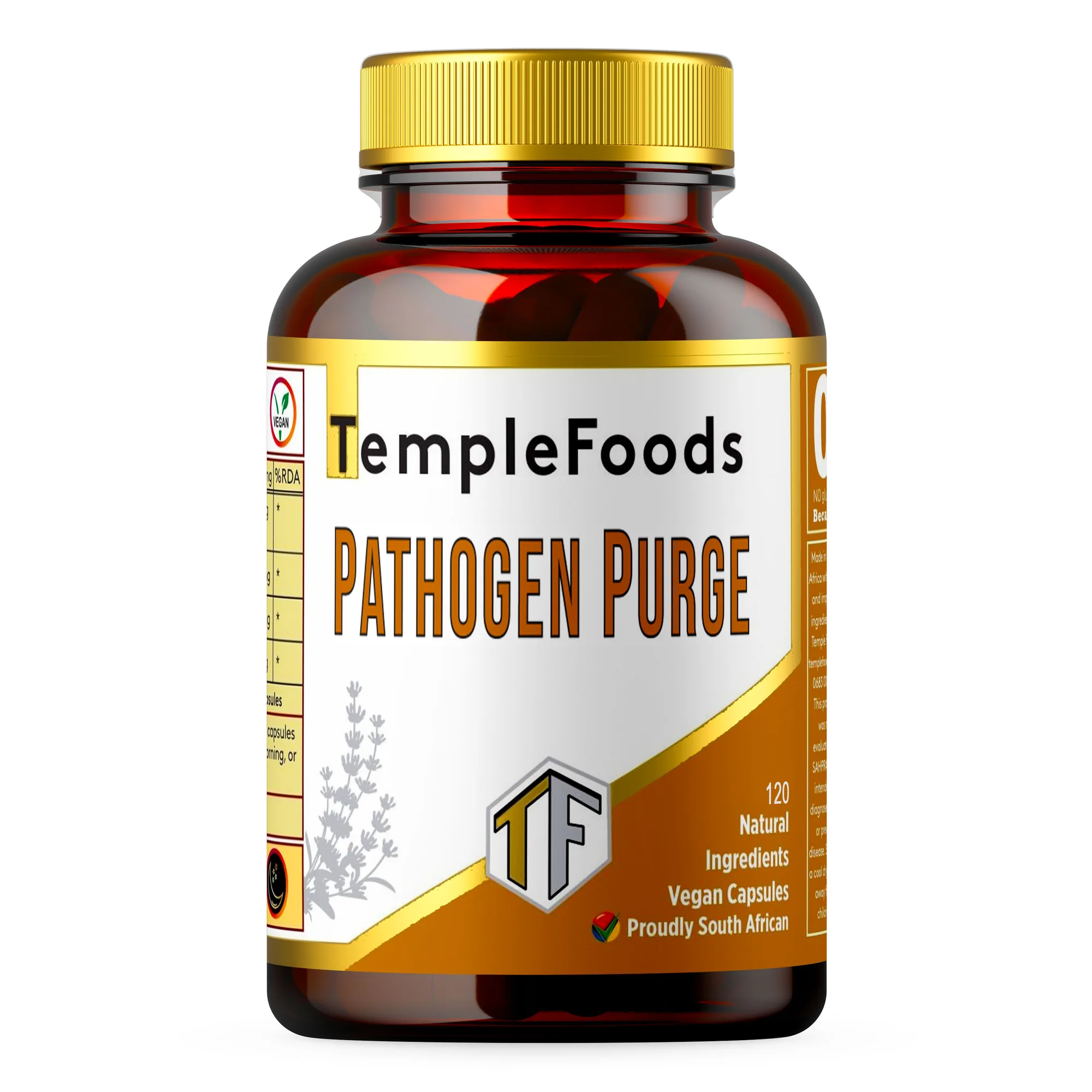 Temple Foods Pathogen Purge. Clean Your Body. Weight Loss. - 120 Pack — view 1