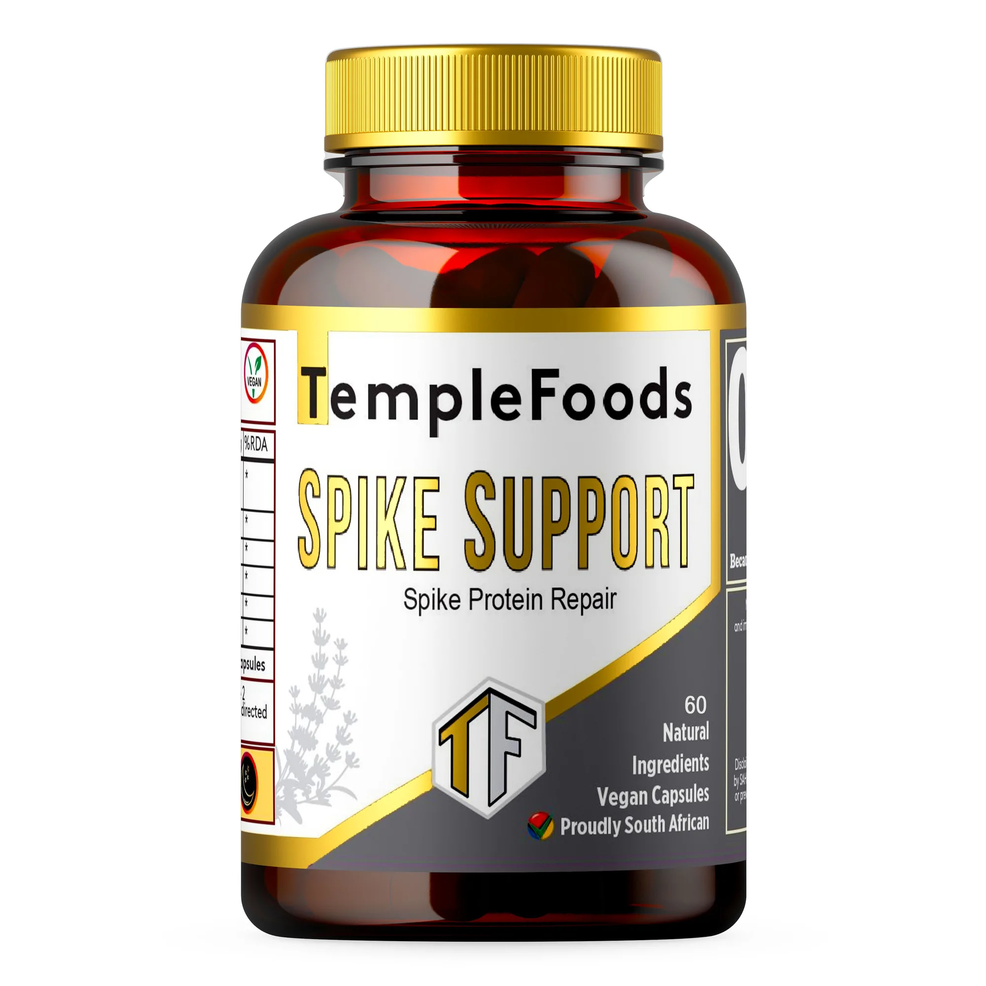 Temple Foods Spike Support Formula Capsules. - 60 Pack